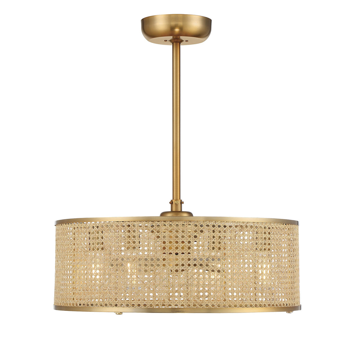 Savoy House Astoria 4-Light Fan D'Lier — Warm Brass