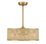 Savoy House Astoria 4-Light Fan D'Lier — Warm Brass