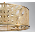 Savoy House Astoria 4-Light Fan D'Lier — Warm Brass