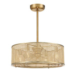 Savoy House Astoria 4-Light Fan D'Lier — Warm Brass