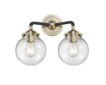 Beacon - 2 Light - 14 inch - Black Antique Brass - Bath Vanity Light