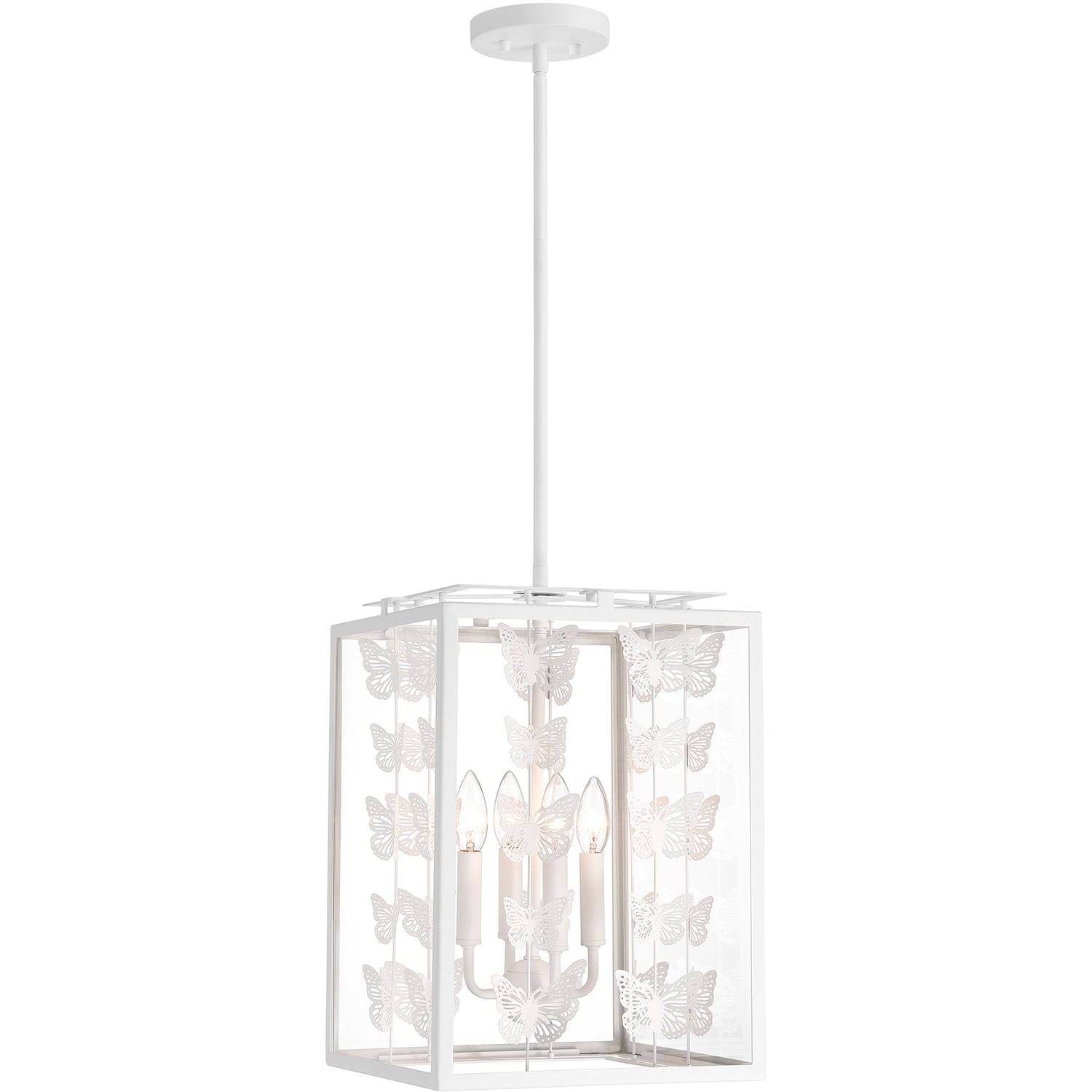 Birch 4-Light Pendant in Warm Brass