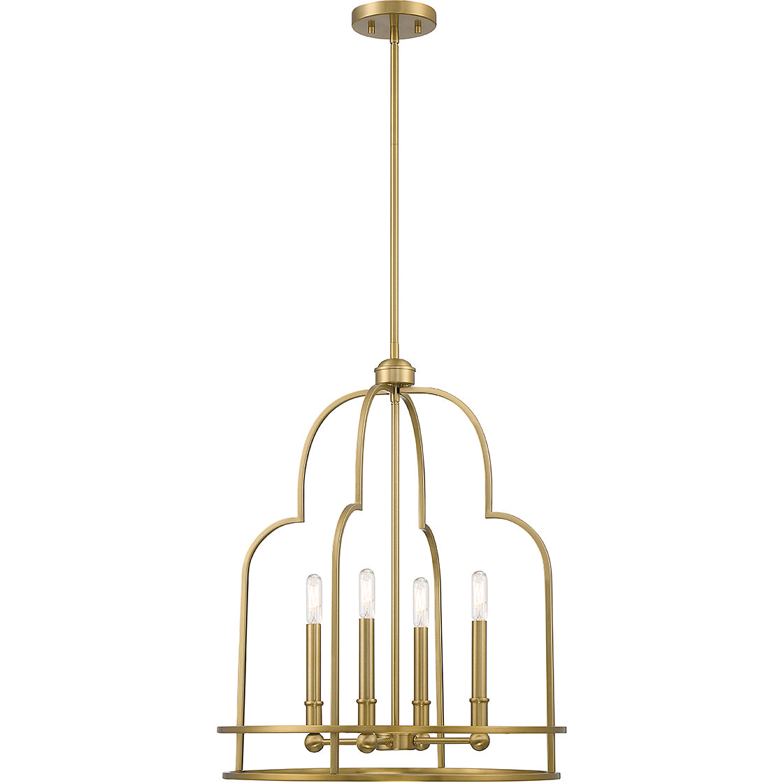 Diplomat 4-Light Pendant in Matte Black