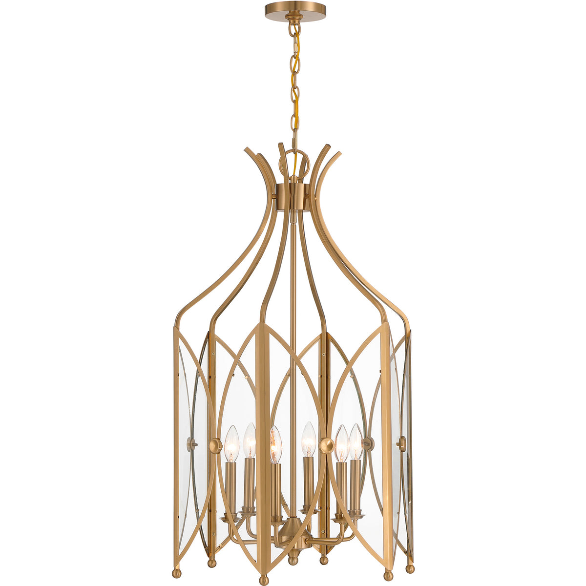 Enclave 6-Light Pendant in Black Tourmaline
