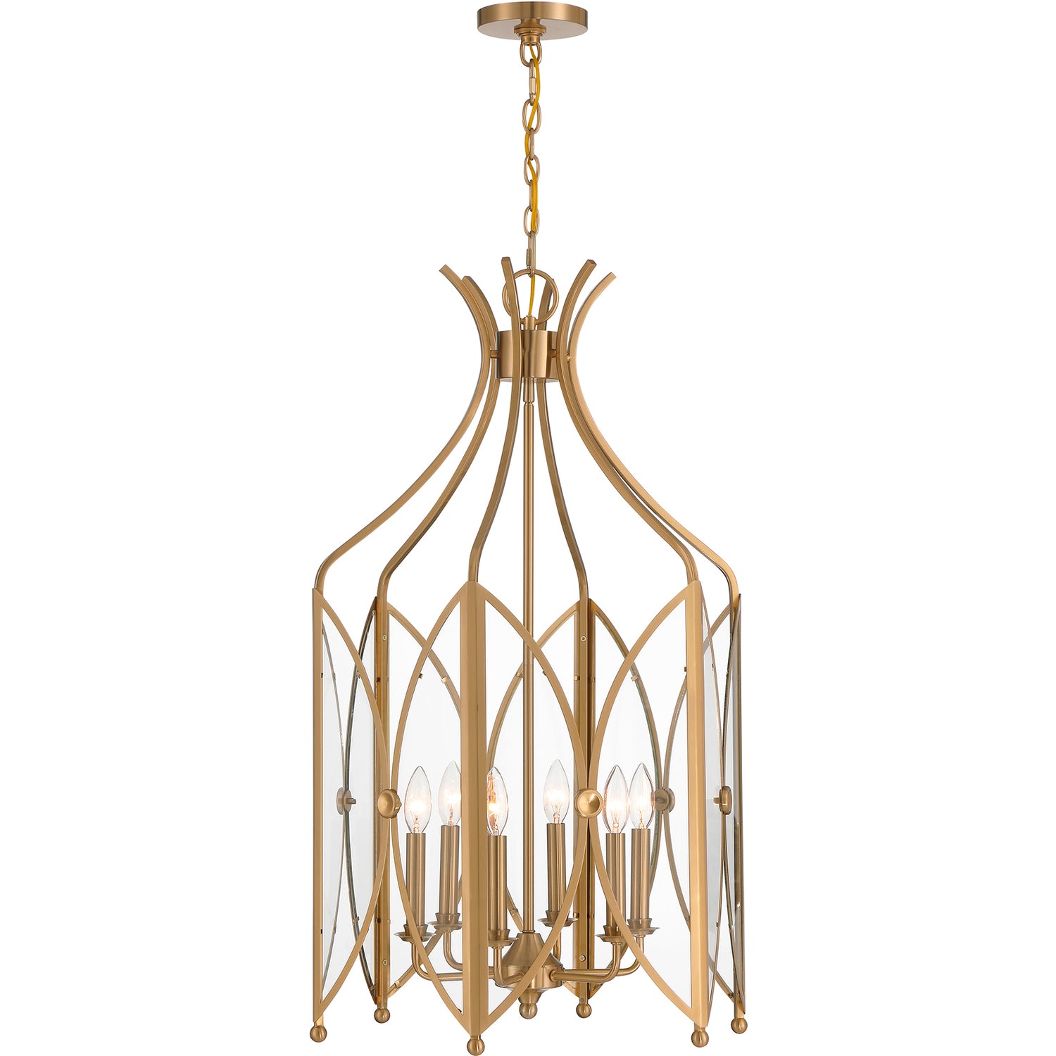 Enclave 6-Light Pendant in Black Tourmaline