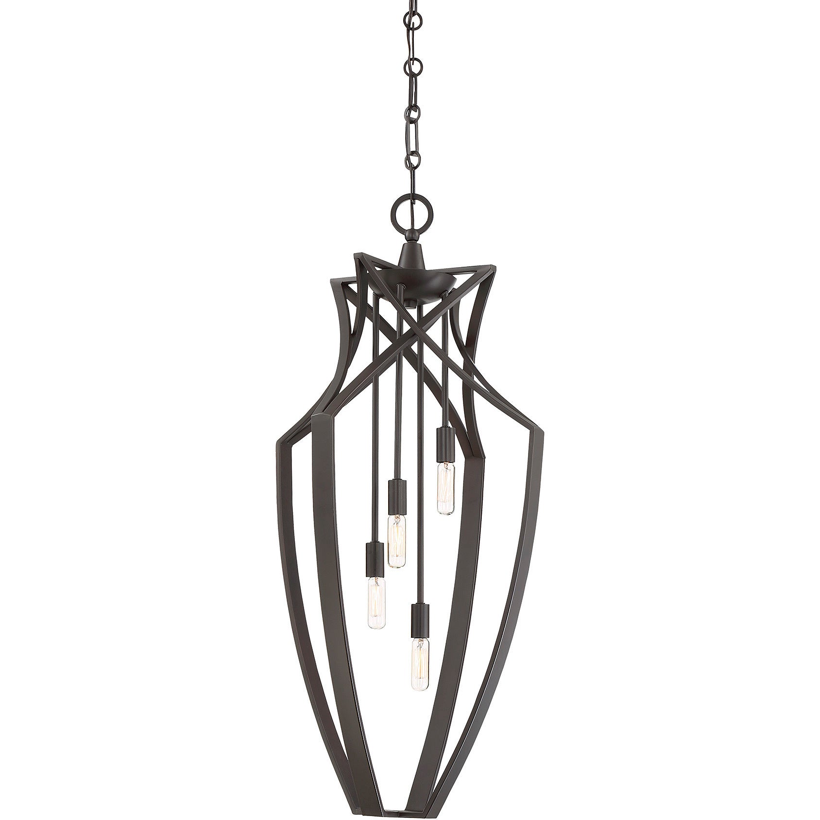 Windsung 4-Light Pendant in English Bronze