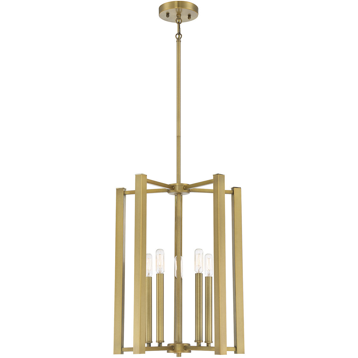 Benson 5-Light Pendant in Matte Black