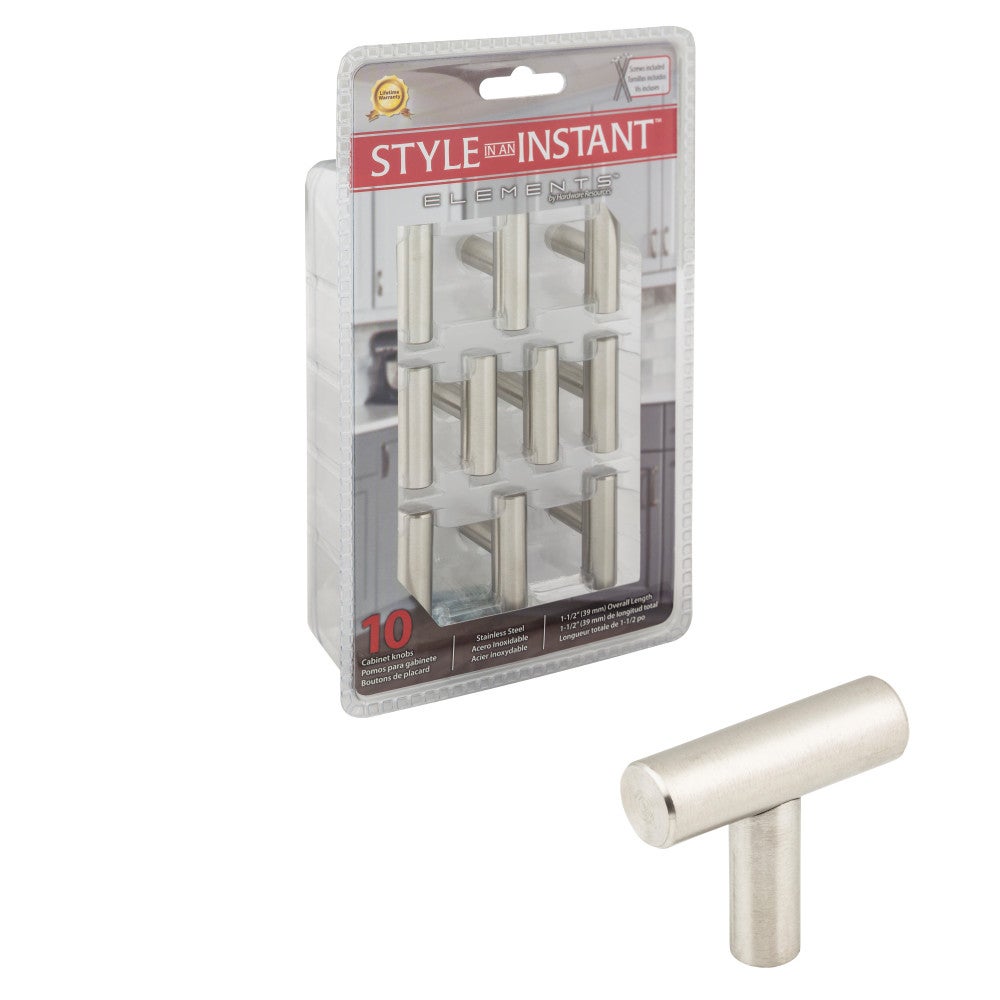 Stainless Steel — Cabinet Knob
