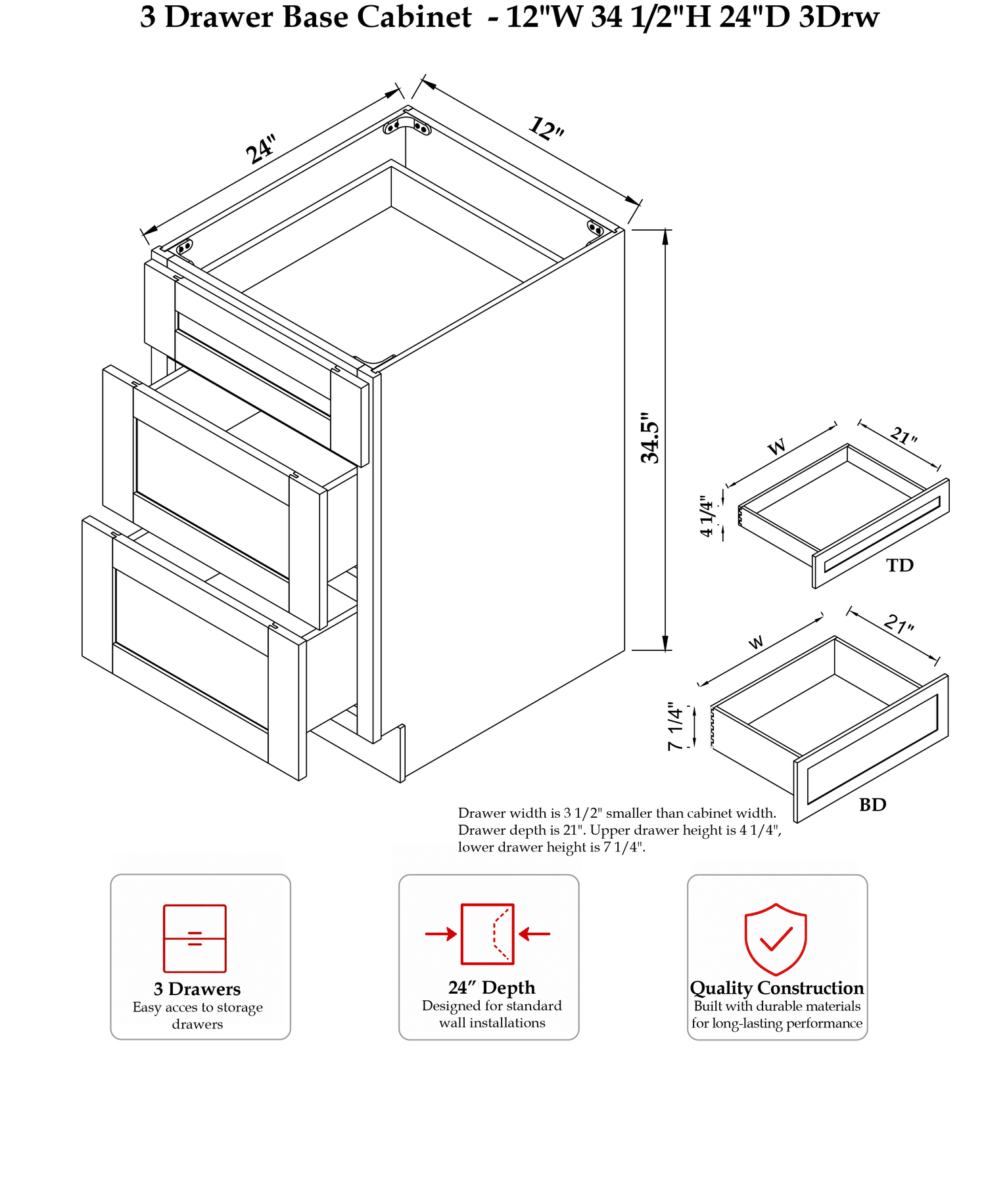 RHC-REG-O-3DB12 - Specification Drawing