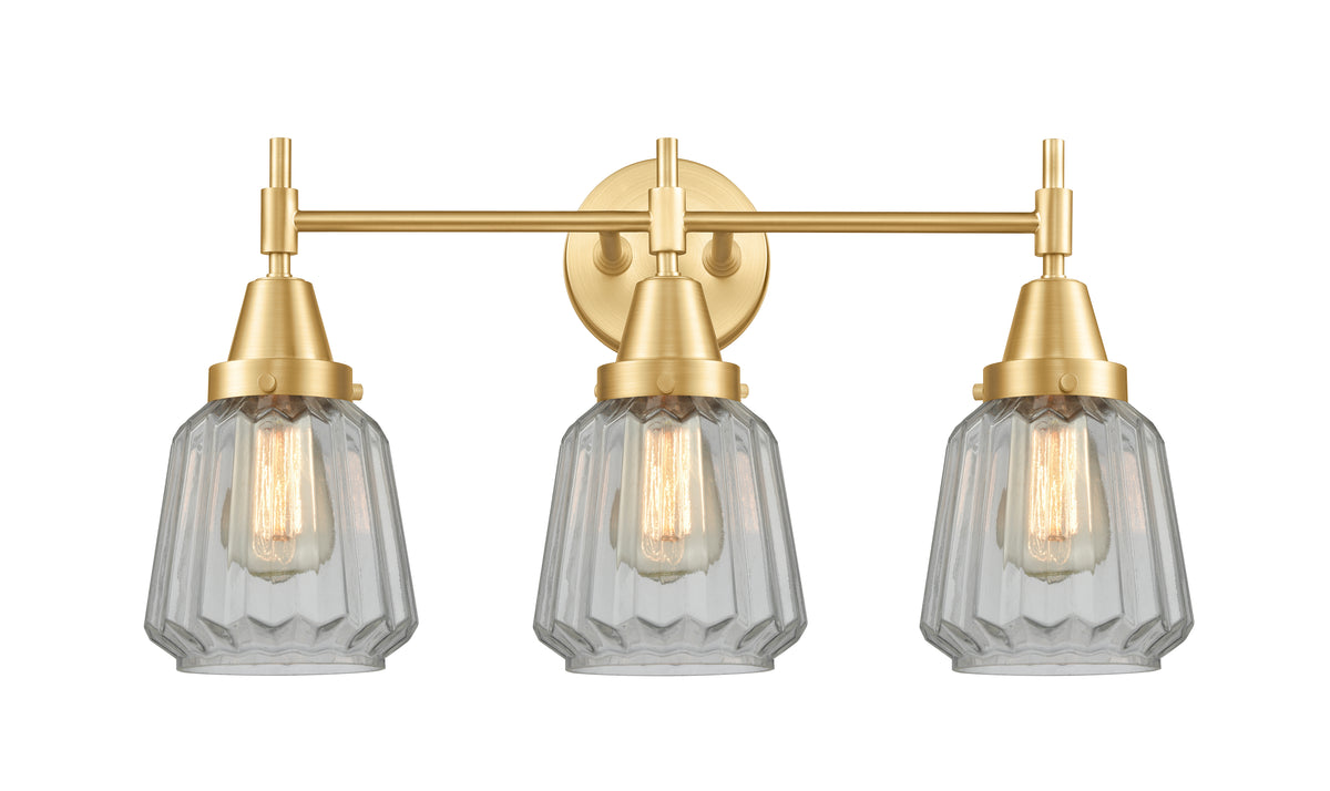Chatham - 3 Light - 24 inch - Satin Gold - Bath Vanity Light