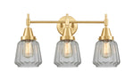 Chatham - 3 Light - 24 inch - Satin Gold - Bath Vanity Light