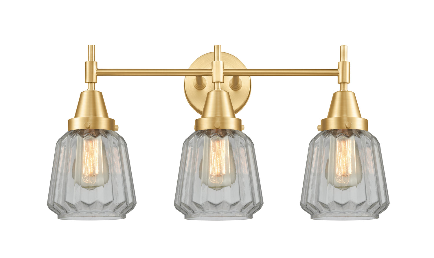 Chatham - 3 Light - 24 inch - Satin Gold - Bath Vanity Light