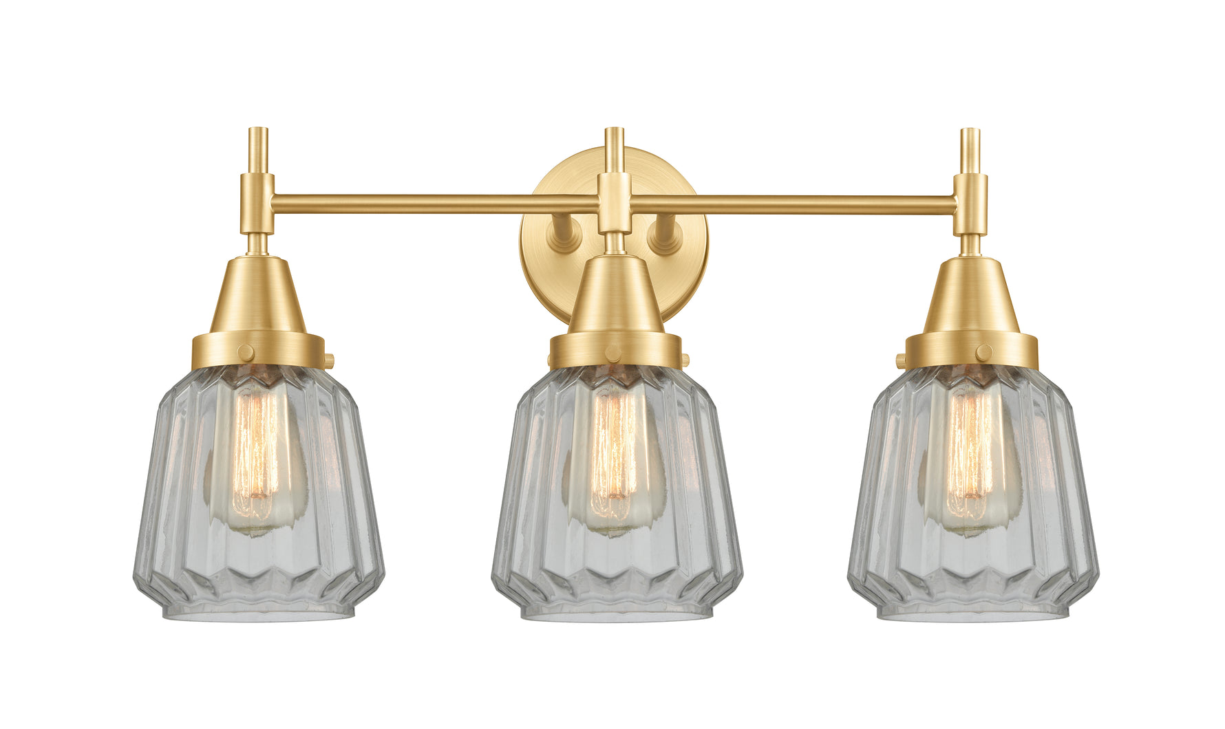 Chatham - 3 Light - 24 inch - Satin Gold - Bath Vanity Light