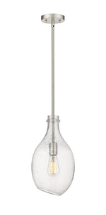 Norwalk - 1 Light - 9 inch - Brushed Satin Nickel - Stem hung - Mini Pendant