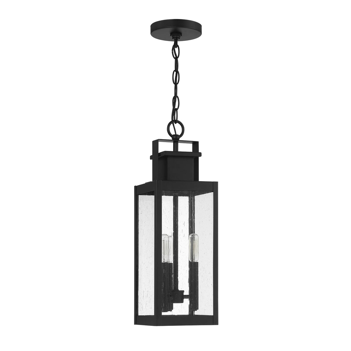 Savoy House Ascott 3-Light Outdoor Hanging Lantern — Matte Black