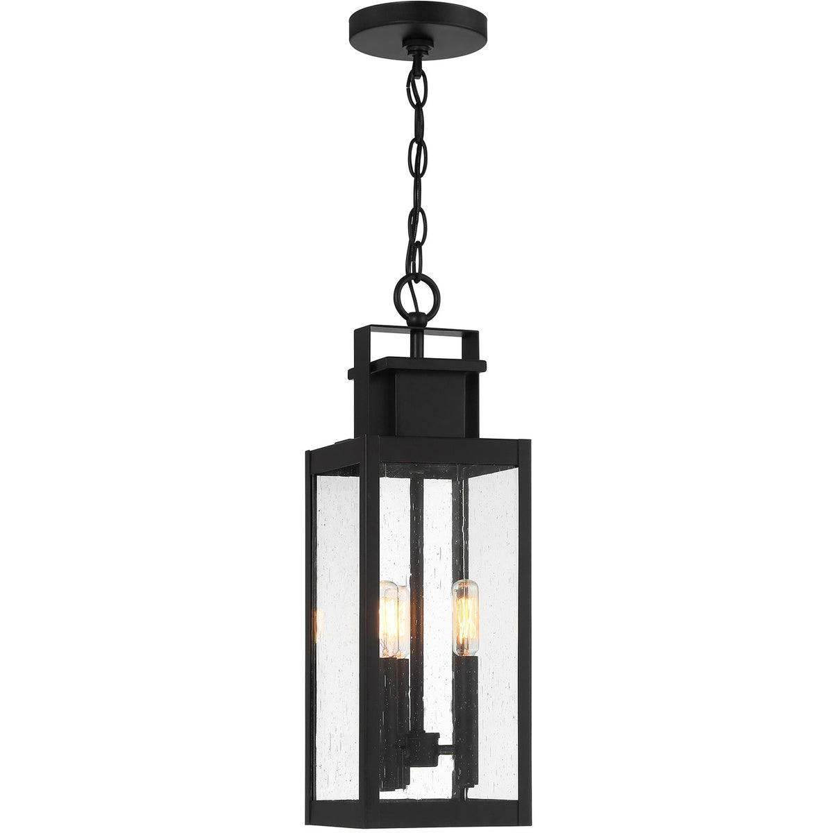 Savoy House Ascott 3-Light Outdoor Hanging Lantern — Matte Black
