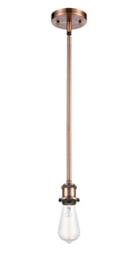 Bare Bulb - 1 Light - 5 inch - Antique Copper - Mini Pendant
