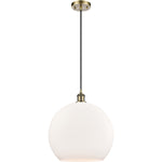 Athens 14 Matte White Antique Brass