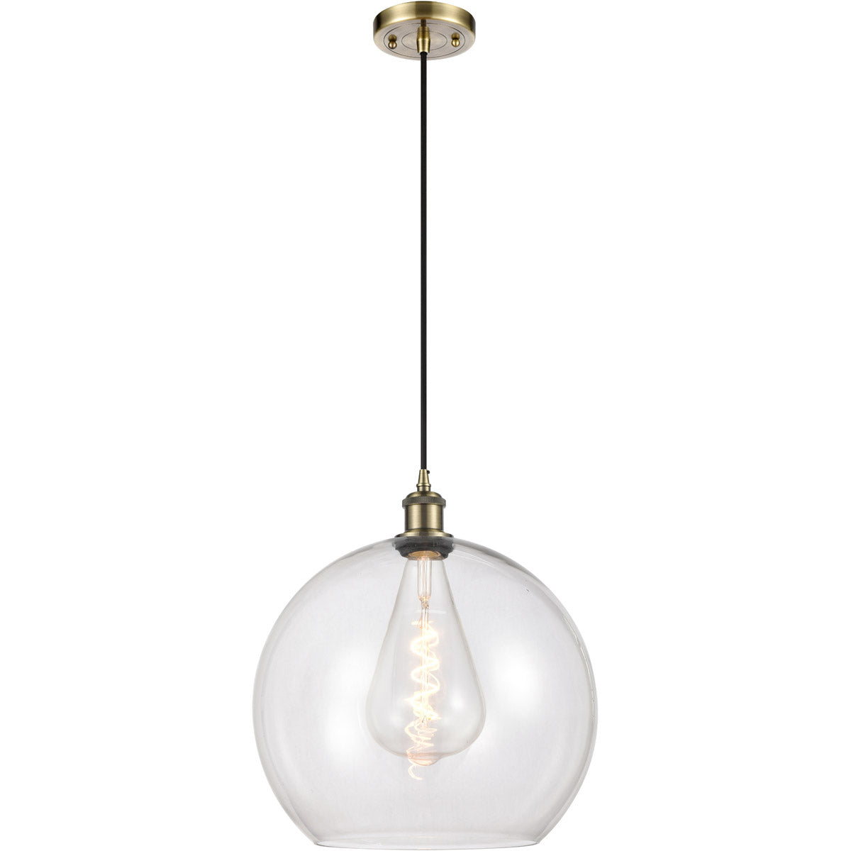 Athens 14 Clear Antique Brass