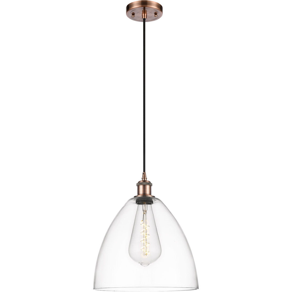 Ballston Dome Clear Antique Copper