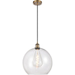 Athens 14 Clear Brushed Brass