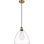 Ballston Dome Clear Brushed Brass