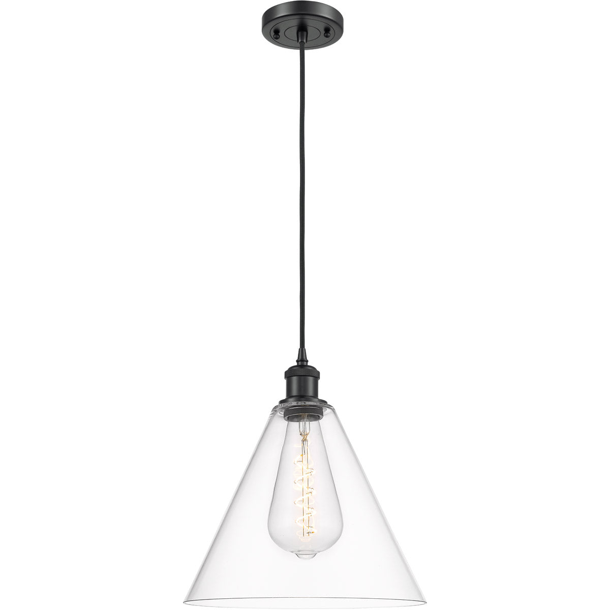 Ballston Cone Clear Matte Black