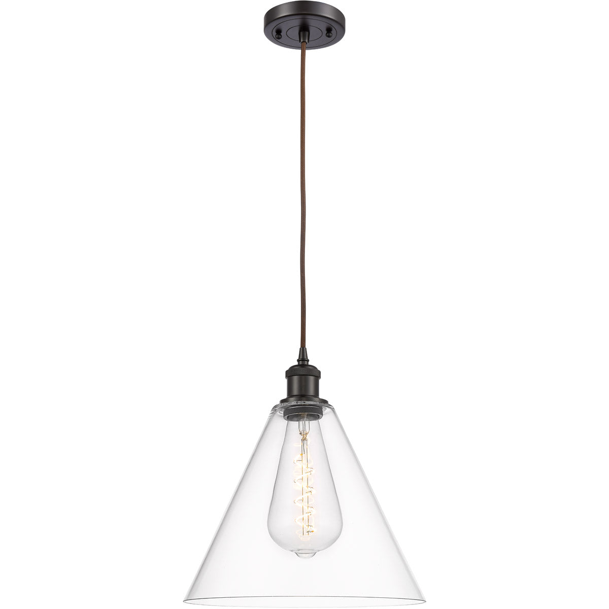 Ballston Cone Clear Oil Rubbed Bronze