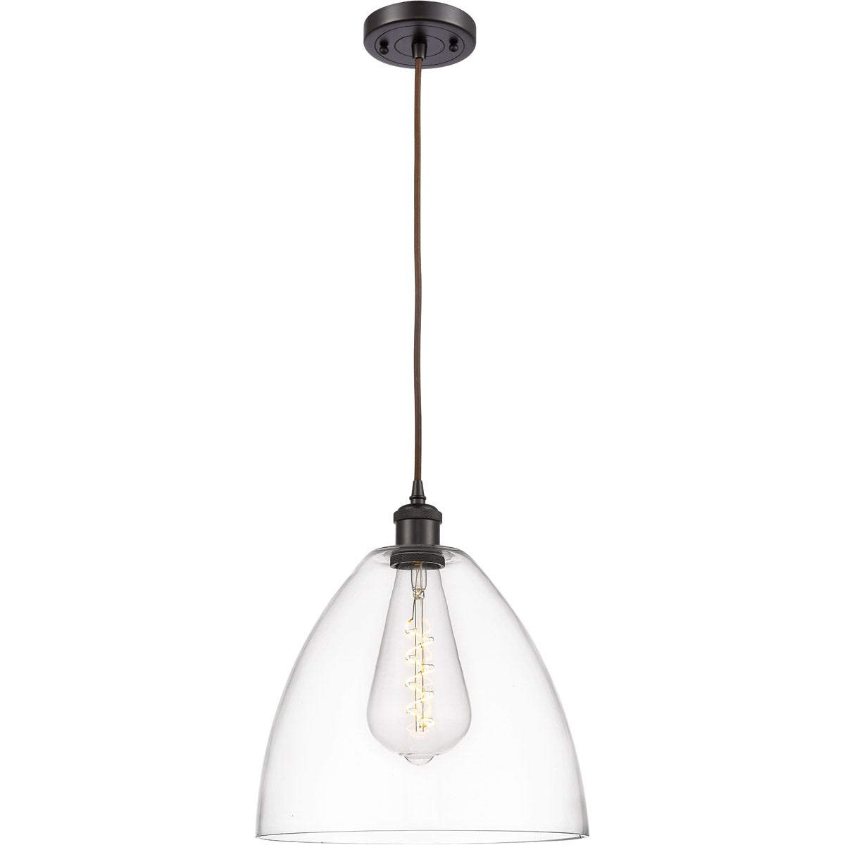 Ballston Dome Clear Oil Rubbed Bronze