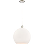 Athens 14 Matte White Polished Nickel