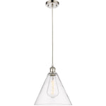 Ballston Cone Clear Polished Nickel