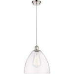 Ballston Dome Clear Polished Nickel