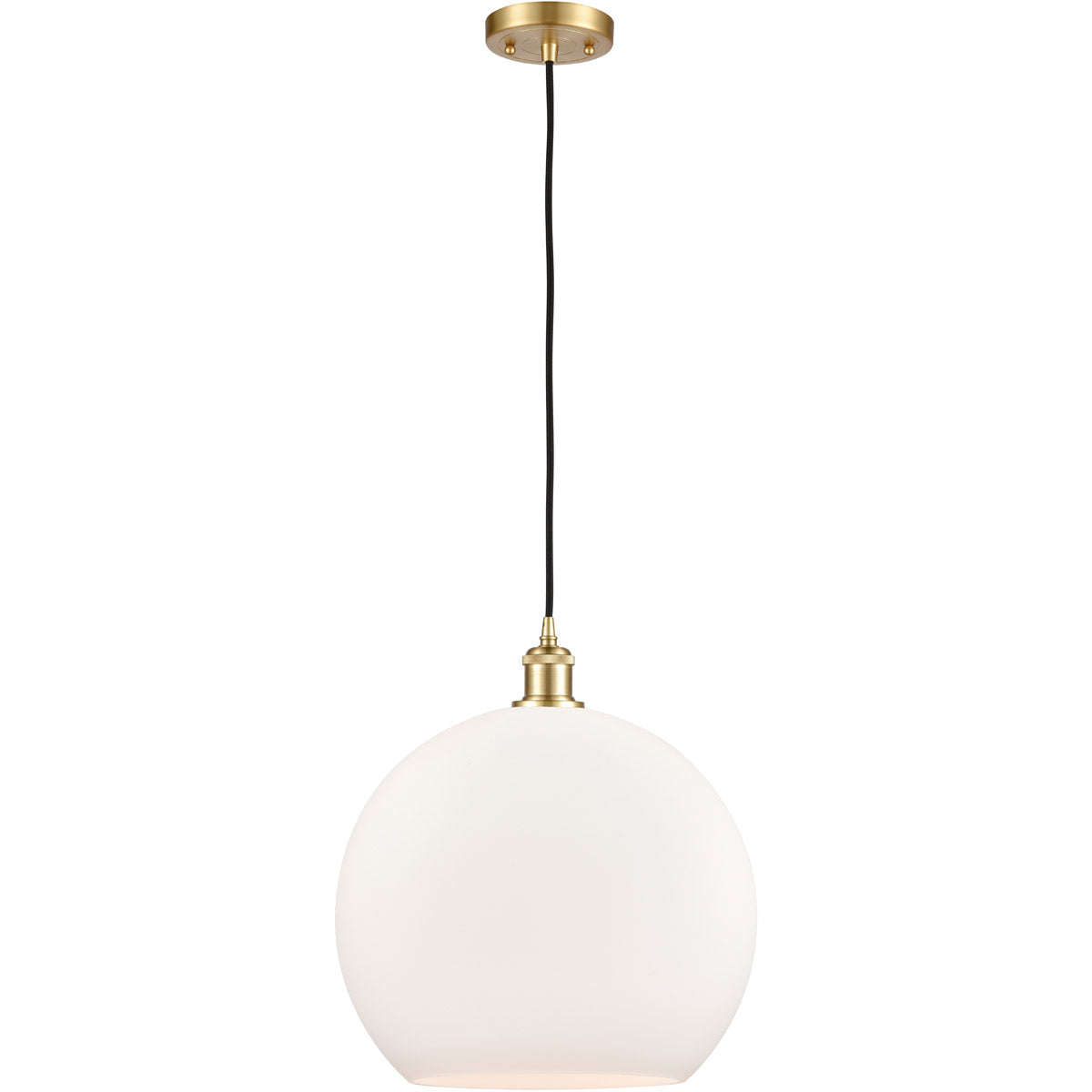 Athens 14 Matte White Satin Gold