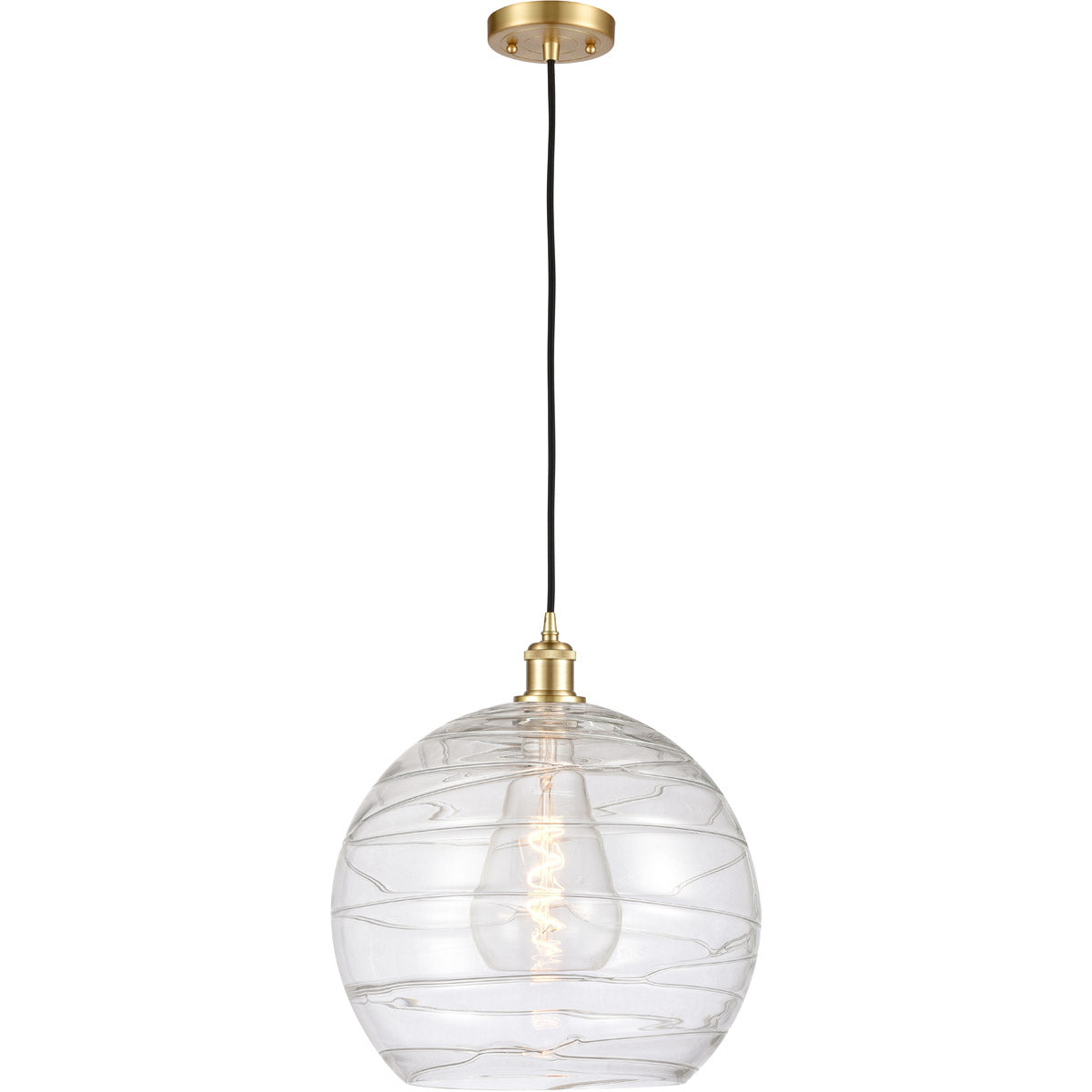 Athens 14 Deco Swirl Satin Gold