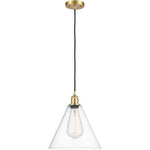 Ballston Cone Clear Satin Gold