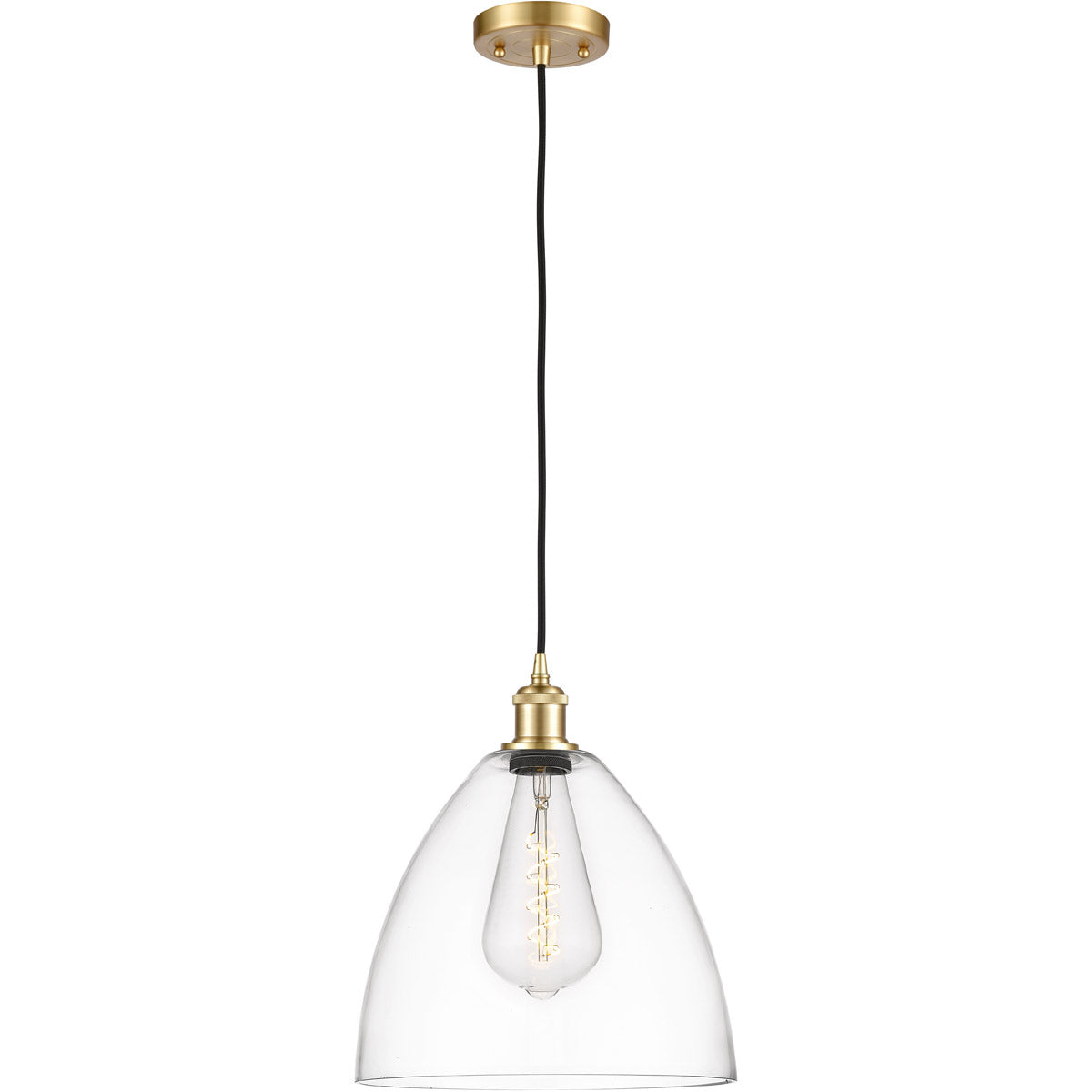 Ballston Dome Clear Satin Gold