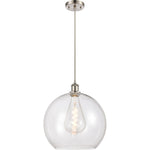 Athens 14 Clear Brushed Satin Nickel