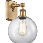 Athens sconce Clear Brushed Brass