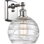 Athens sconce Deco Swirl Polished Chrome