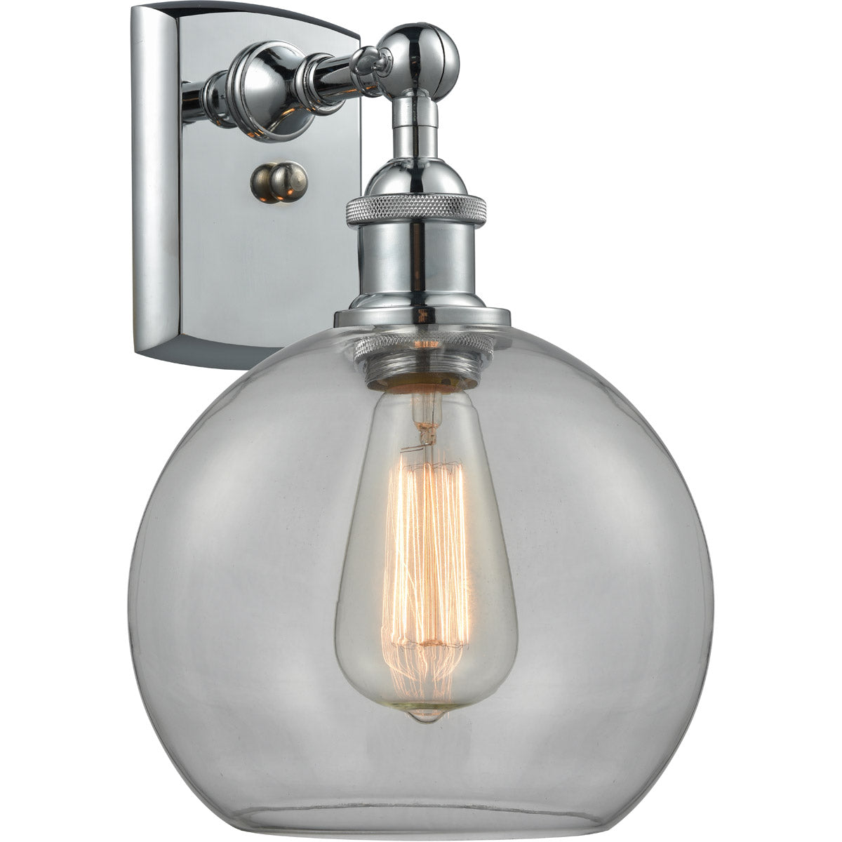 Athens sconce Clear Polished Chrome