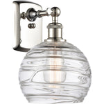 Athens sconce Deco Swirl Polished Nickel