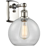 Athens sconce Clear Polished Nickel