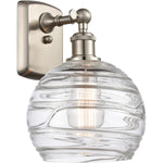 Athens sconce Deco Swirl Brushed Satin Nickel