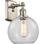 Athens sconce Clear Brushed Satin Nickel