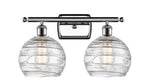 Athens Deco Swirl - 2 Light - 18 inch - Polished Chrome - Bath Vanity Light