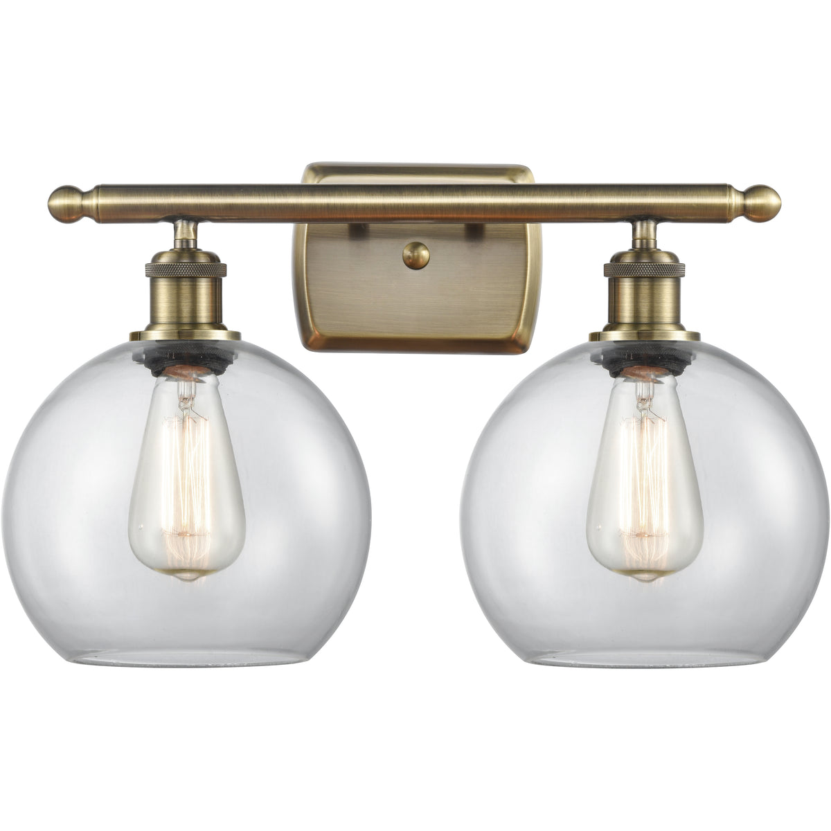 Athens vanity Clear Antique Brass