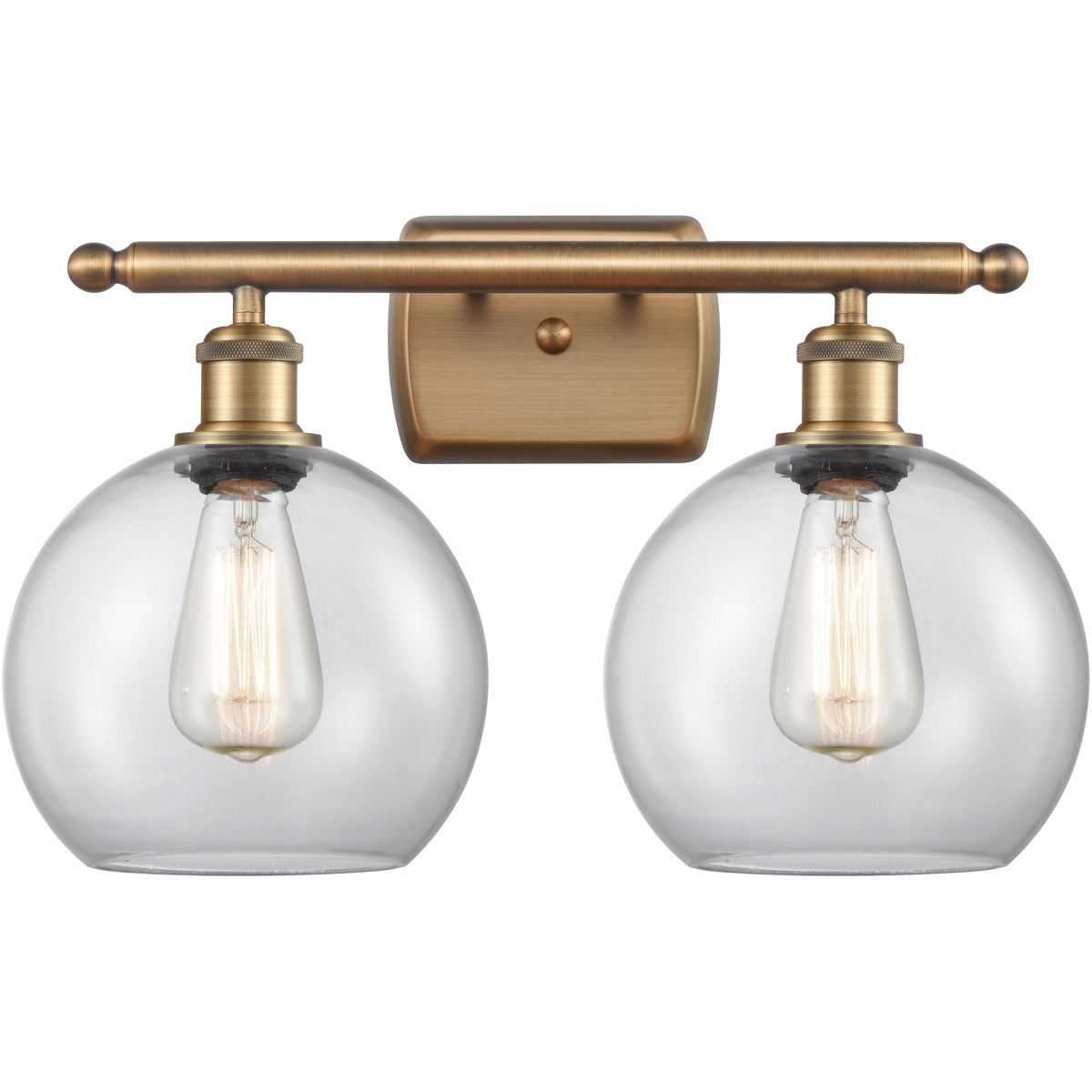 Athens vanity Clear Brushed Brass