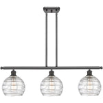 Athens 3-light island Deco Swirl Oil Rubbed Bronze