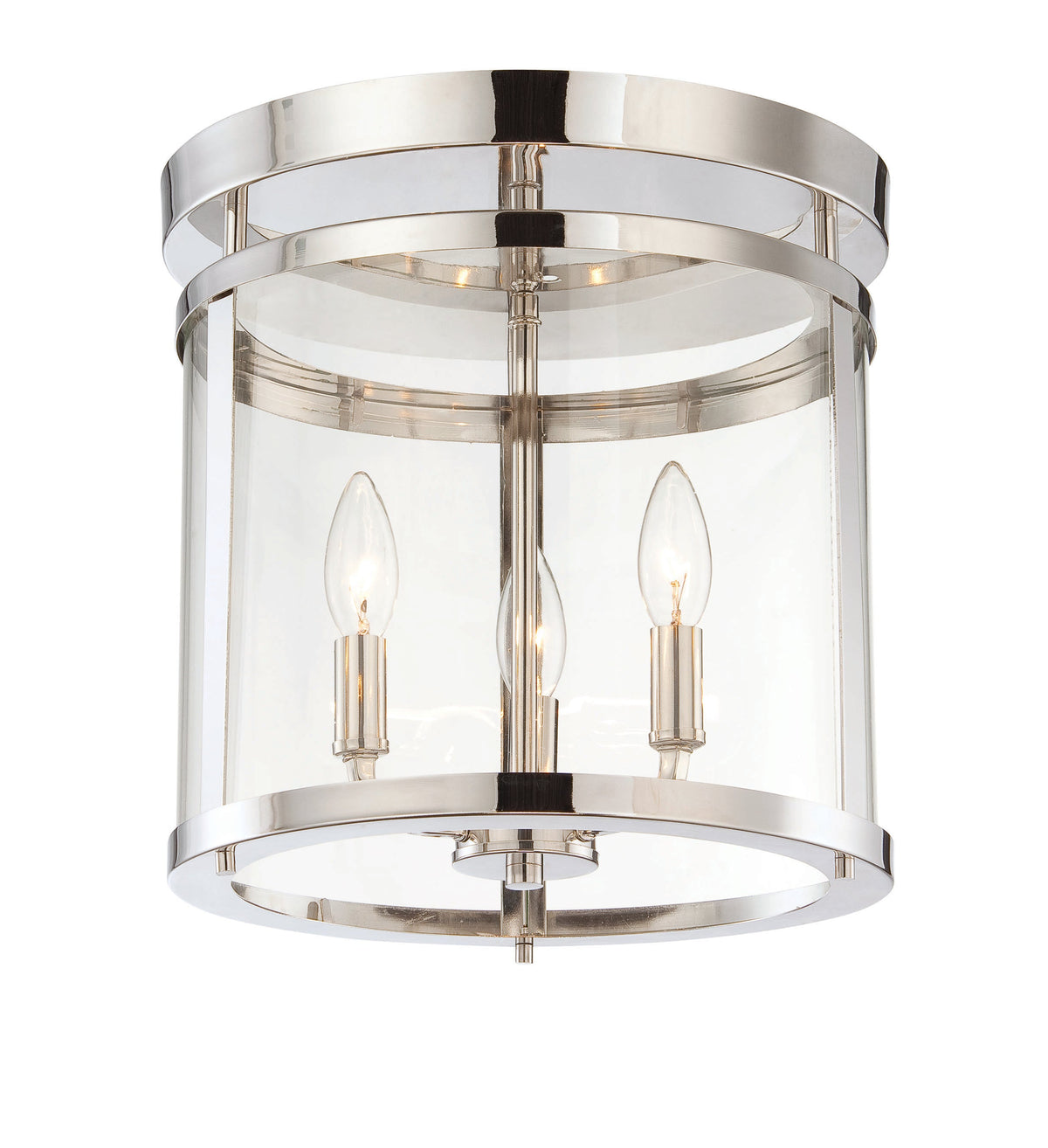 Savoy House Penrose 3-Light Ceiling Light — Polished Nickel