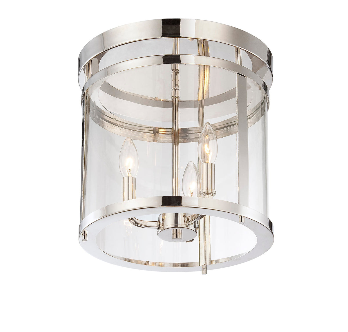 Savoy House Penrose 3-Light Ceiling Light — Polished Nickel